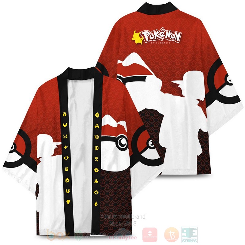 BEST Anime Pokeball Pokemon Japan 3D Print Kimono