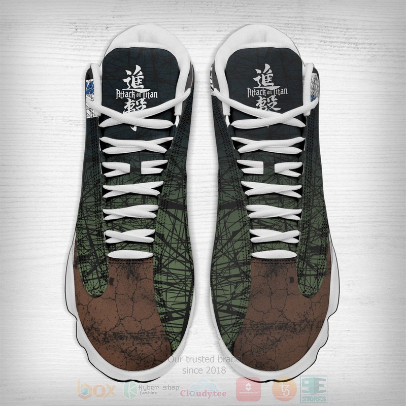 BEST Anime Scouting Legion Attack on Titan Air Jordan 13 Sneakers 3 BEST Anime Scouting Legion Attack on Titan Air Jordan 13 Sneakers word2