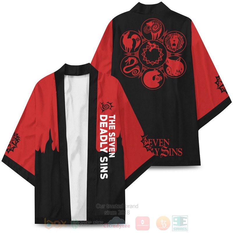 BEST Anime Seven Deadly Beasts Nanatsu no Taizai Japan 3D Print Kimono