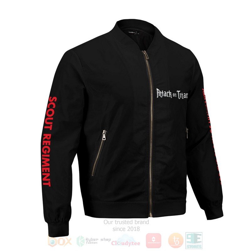 BEST Anime Shingeki No Kyojin 3D Zipper Bomber Jacket 5 Anime Shingeki No Kyojin Bomber Jacket 1 2 3 4