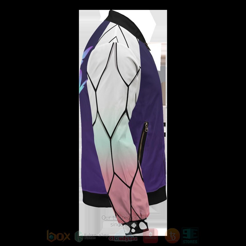 BEST Anime Shinobu 3D Zipper Bomber Jacket 7 Anime Shinobu Bomber Jacket 1 2 3 4 5 6