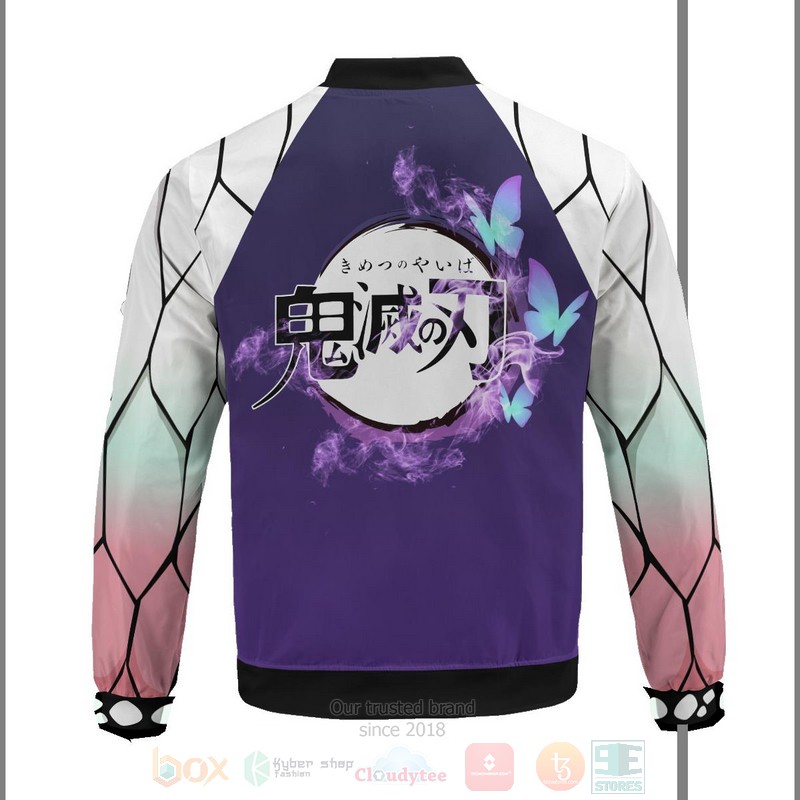 BEST Anime Shinobu 3D Zipper Bomber Jacket 8 Anime Shinobu Bomber Jacket 1 2 3 4 5 6 7