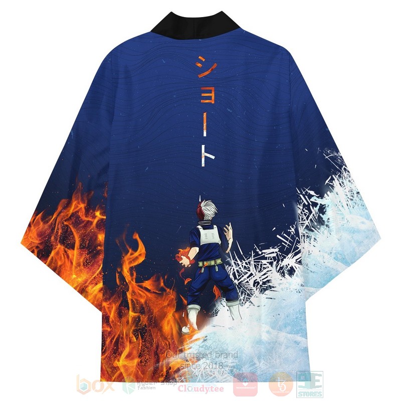 BEST Anime Shoto Hot Cold My Hero Academia Japan 3D Print Kimono 4 BEST Anime Shoto Hot Cold My Hero Academia Japan 3D Print Kimono word3