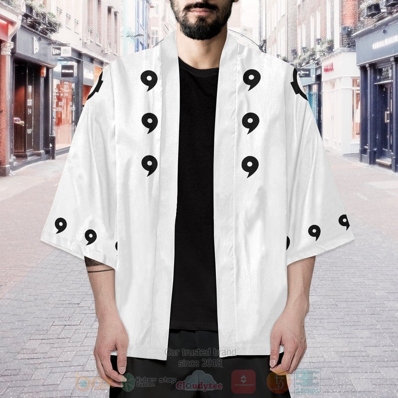 BEST Anime Six Paths White Naruto Japan 3D Print Kimono word2