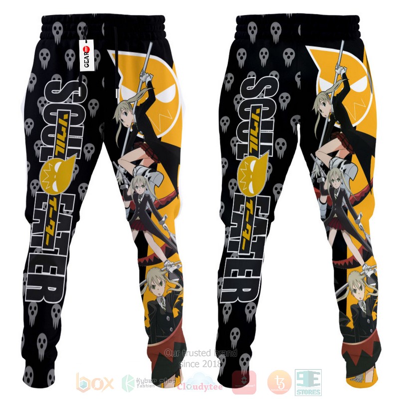 BEST Anime Soul Eater Albarn Maka Soul Eater All Over Print Long Pants 3 Anime Soul Eater Albarn Maka Soul Eater Sweatpants 1 2