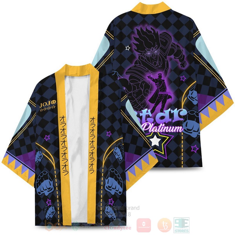 BEST Anime Star Platinum JoJo's Japan 3D Print Kimono