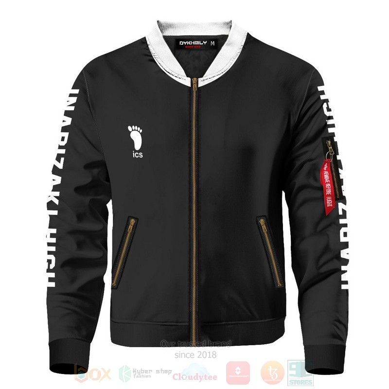 BEST Anime Team Inarizaki Personalized 3D Zipper Bomber Jacket 3 Anime Team Inarizaki Personalized Bomber Jacket 1 2