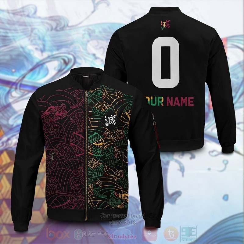 Anime Tomioka Giyu Personalized Bomber Jacket 1