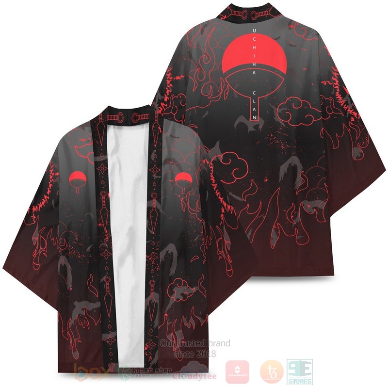 BEST Anime Uchiha Emblem Naruto Japan 3D Print Kimono