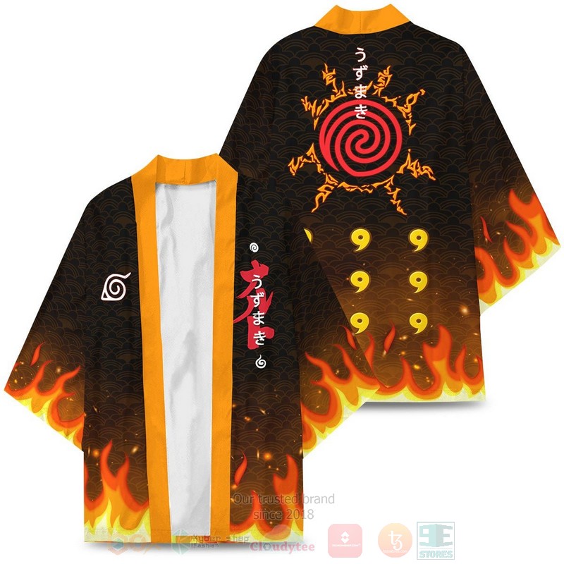 BEST Anime Uzumaki Emblem Naruto Japan 3D Print Kimono