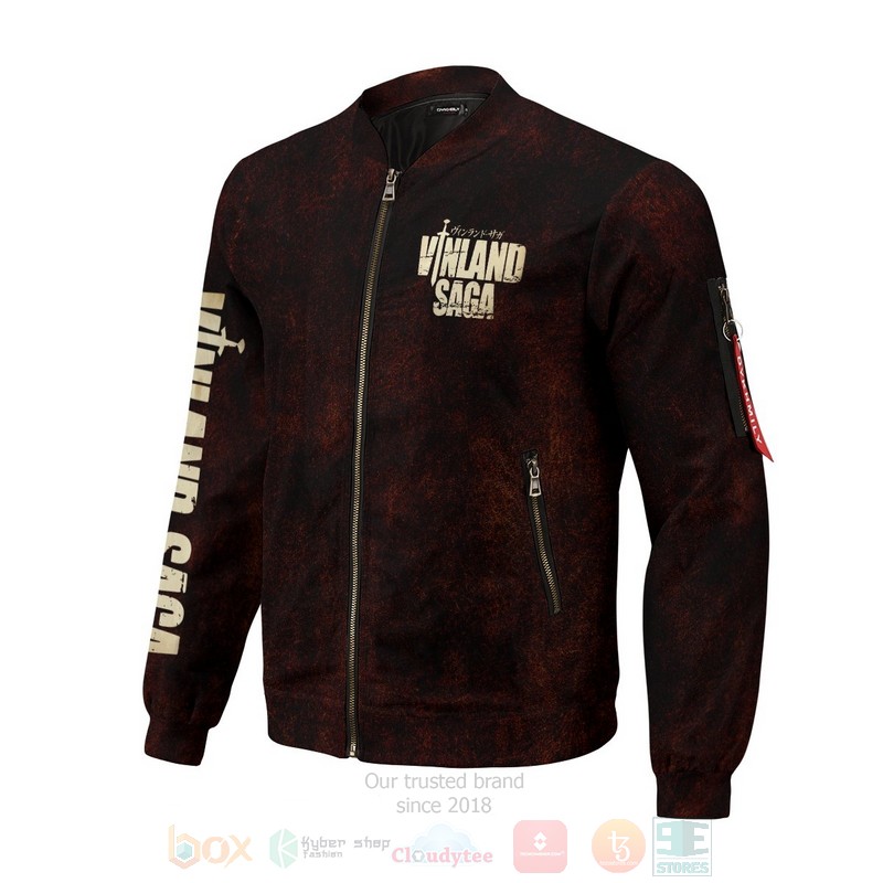 BEST Anime Vinland Saga 3D Zipper Bomber Jacket 4 Anime Vinland Saga Bomber Jacket 1 2 3