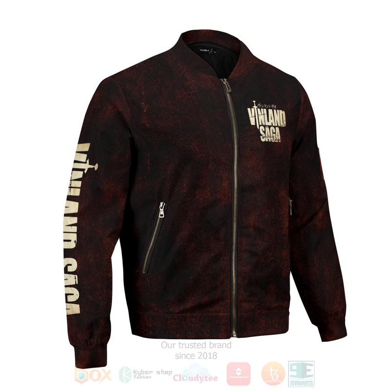 BEST Anime Vinland Saga 3D Zipper Bomber Jacket 5 Anime Vinland Saga Bomber Jacket 1 2 3 4
