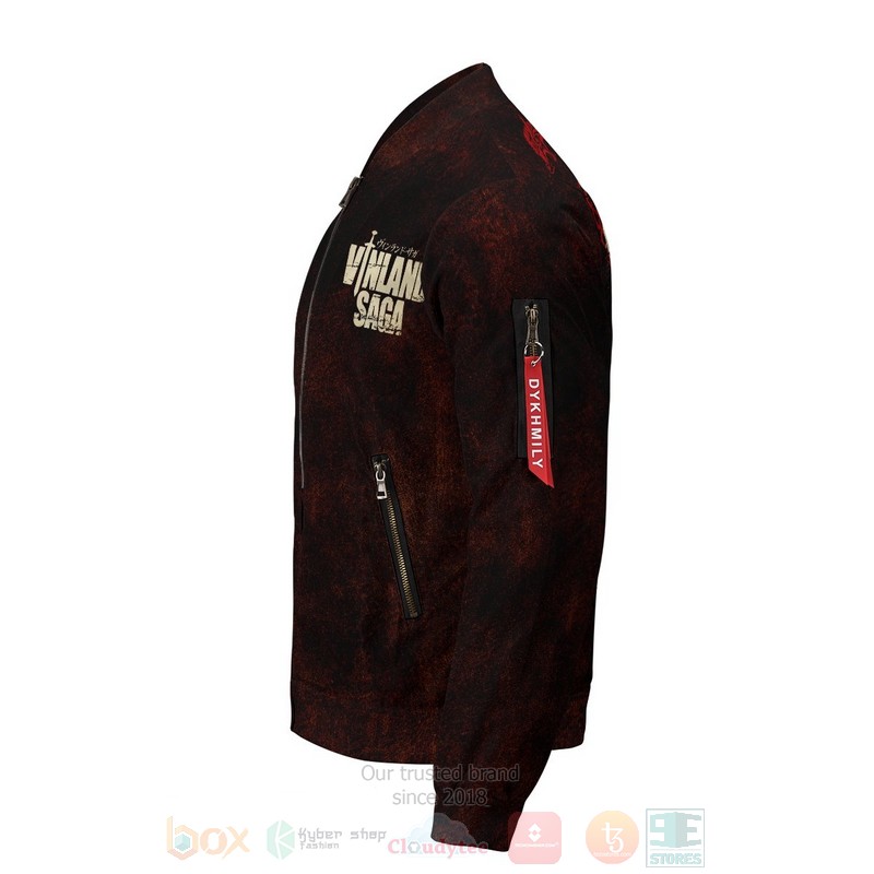 BEST Anime Vinland Saga 3D Zipper Bomber Jacket 6 Anime Vinland Saga Bomber Jacket 1 2 3 4 5