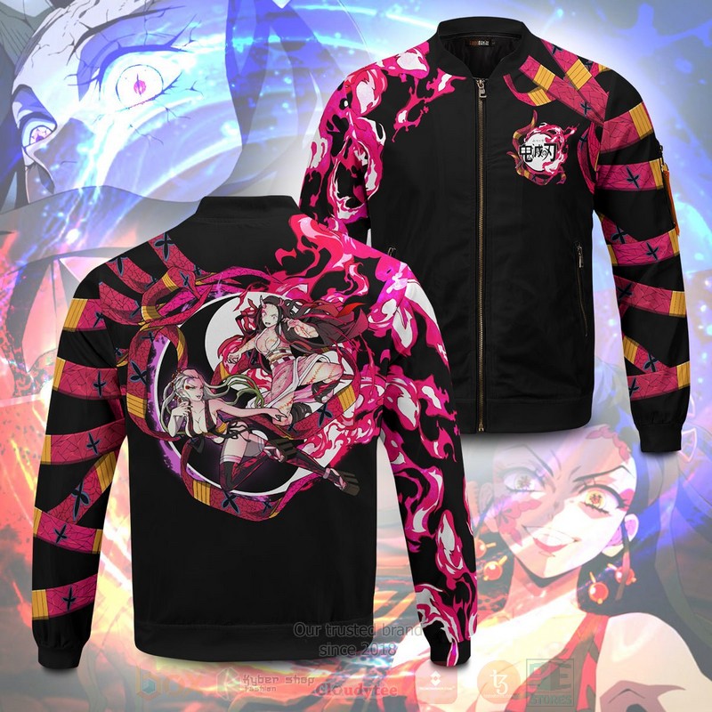 Anime Yin Yang Nezuko Daki Bomber Jacket 1