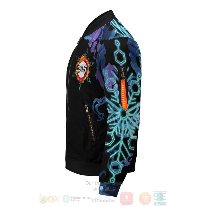 BEST Anime Yin Yang Rengoku Akaza 3D Zipper Bomber Jacket 6 Anime Yin Yang Rengoku Akaza Bomber Jacket 1 2 3 4 5