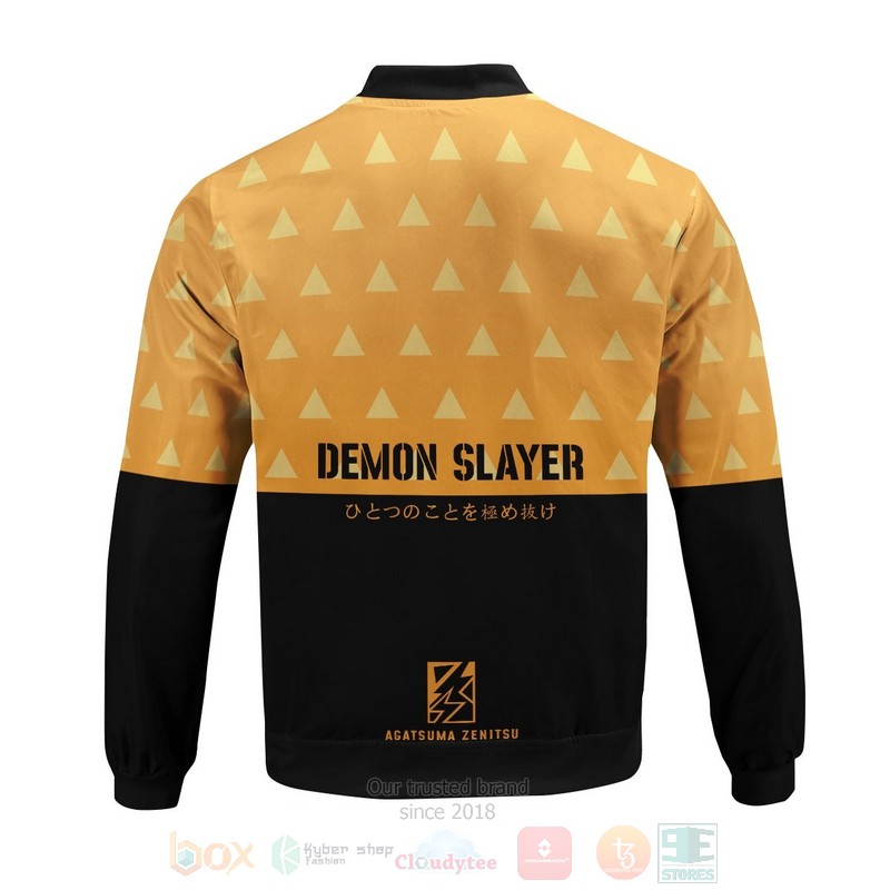 BEST Anime Zenitsu God Speed 3D Zipper Bomber Jacket 8 Anime Zenitsu God Speed Bomber Jacket 1 2 3 4 5 6 7