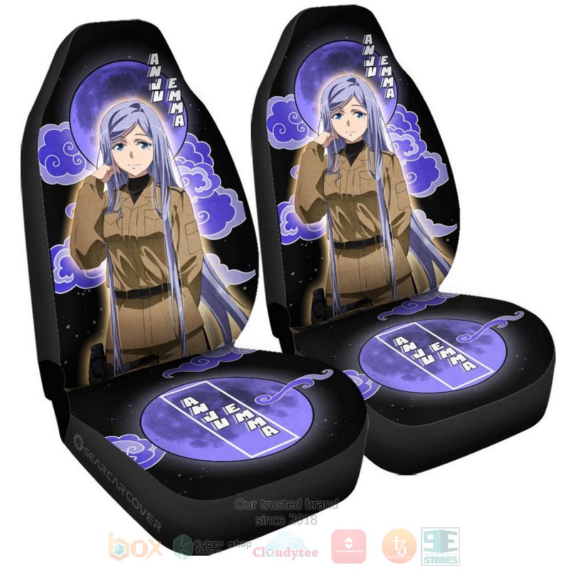 BEST-Anime Anju Emma 86 Eighty Six Luxury Car Seat Covers 4 Anju Emma 86 Eighty Six Anime Car Seat Cover 1 2 3