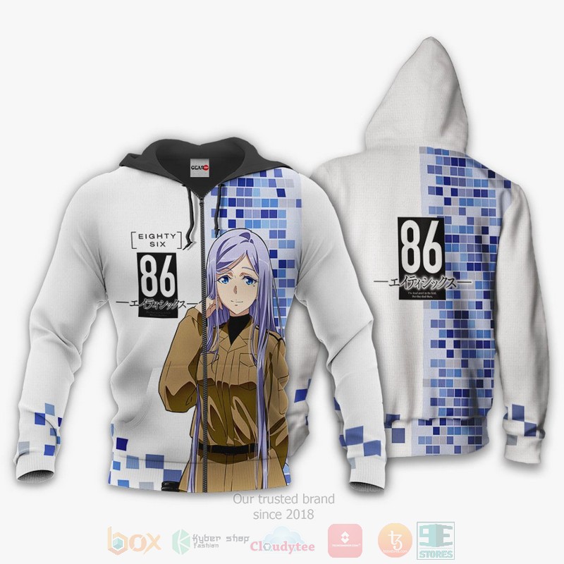 Anju Emma Custom Anime 86 Eighty Six 3D Hoodie Bomber Jacket