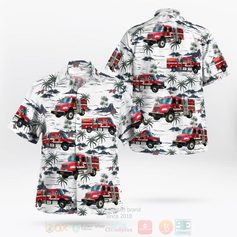 BEST Antelope Valley Fire Department, California 3D Aloha Shirt word1