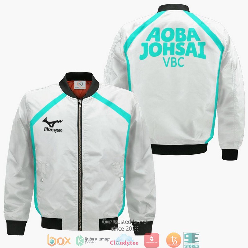 Aoba Johsai High Haikyuu Anime 3D Bomber jacket 2 Aoba Johsai High Haikyuu Anime 3D Bomber jacket
