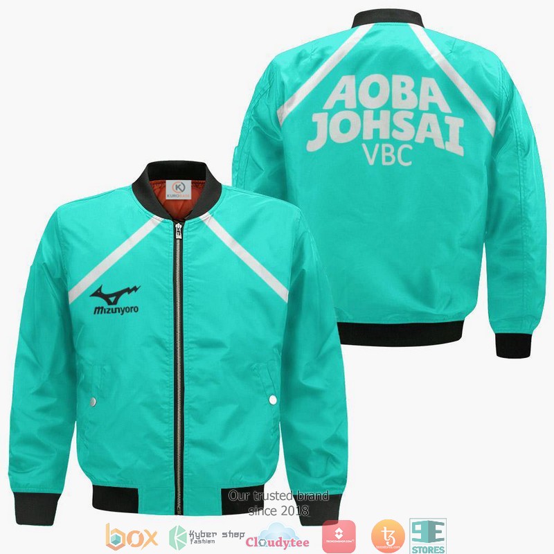 Aoba Johsai High Libero Haikyuu Anime 3D Bomber jacket 2 Aoba Johsai High Libero Haikyuu Anime 3D Bomber jacket
