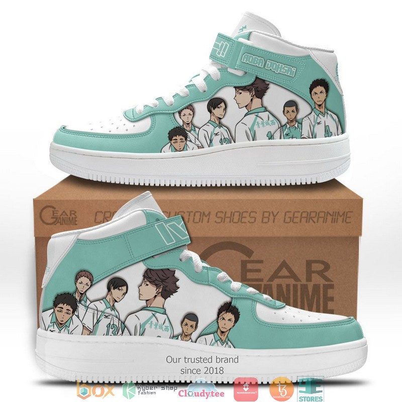 Aoba Johsai Mid Haikyuu Anime for Otaku High Air Force Shoes