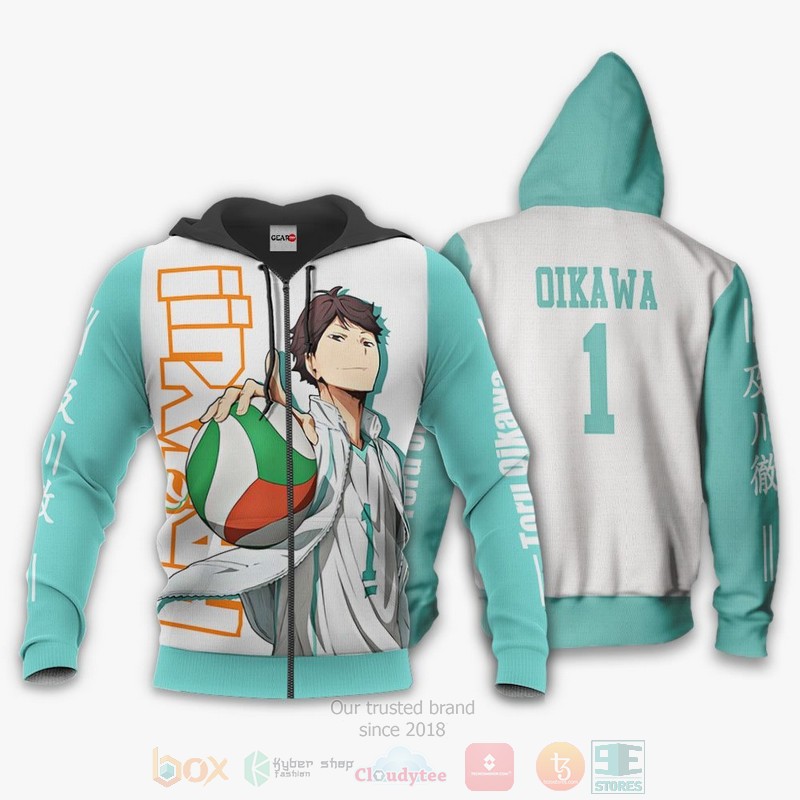 Aoba Johsai Toru Oikawa Haikyuu Anime 3D Hoodie Bomber Jacket