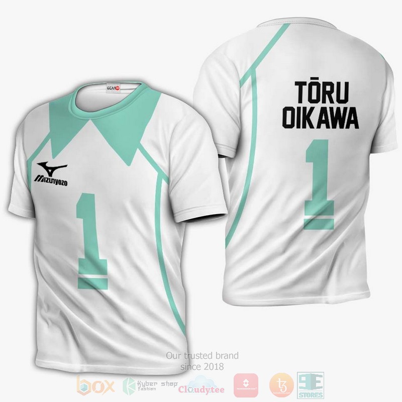 BEST Anime Aoba Johsai Toru Oikawa Uniform Num 1 Haikyuu All Over Print 3D Hoodie, Shirts 3 Aoba Johsai Toru Oikawa Uniform Num 1 Haikyuu Anime 3D Hoodie Shirt 1 2