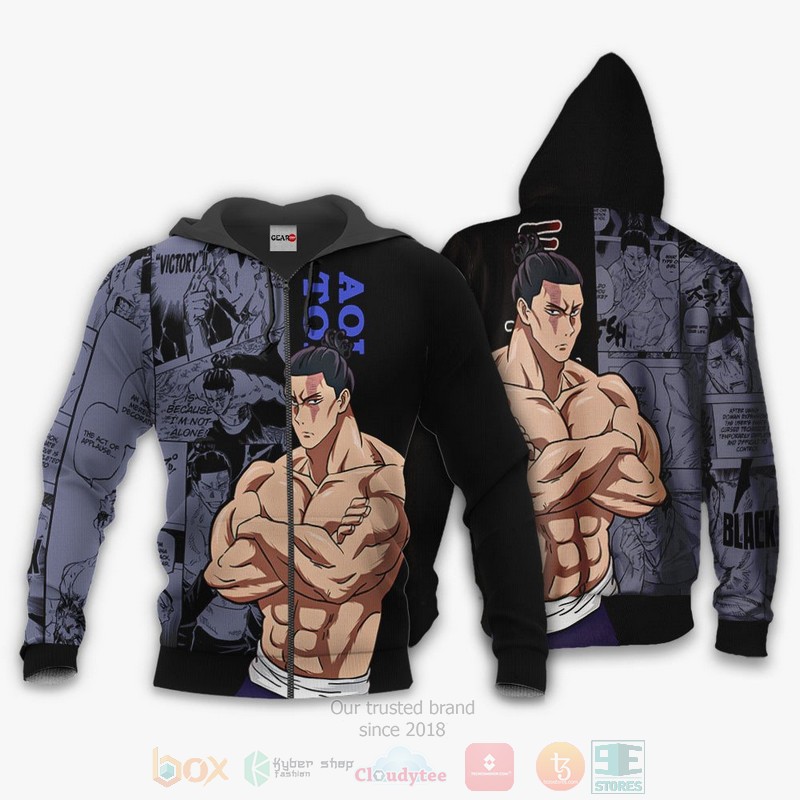 Aoi Todo Custom Jujutsu Kaisen Anime Manga 3D Hoodie Bomber Jacket