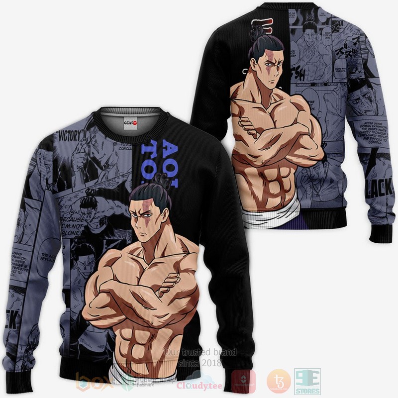 BEST Anime Aoi Todo Custom Jujutsu Kaisen Anime-Manga All Over Print Hoodie-Bomber Jacket 2 Aoi Todo Custom Jujutsu Kaisen Anime Manga 3D Hoodie Bomber Jacket 1
