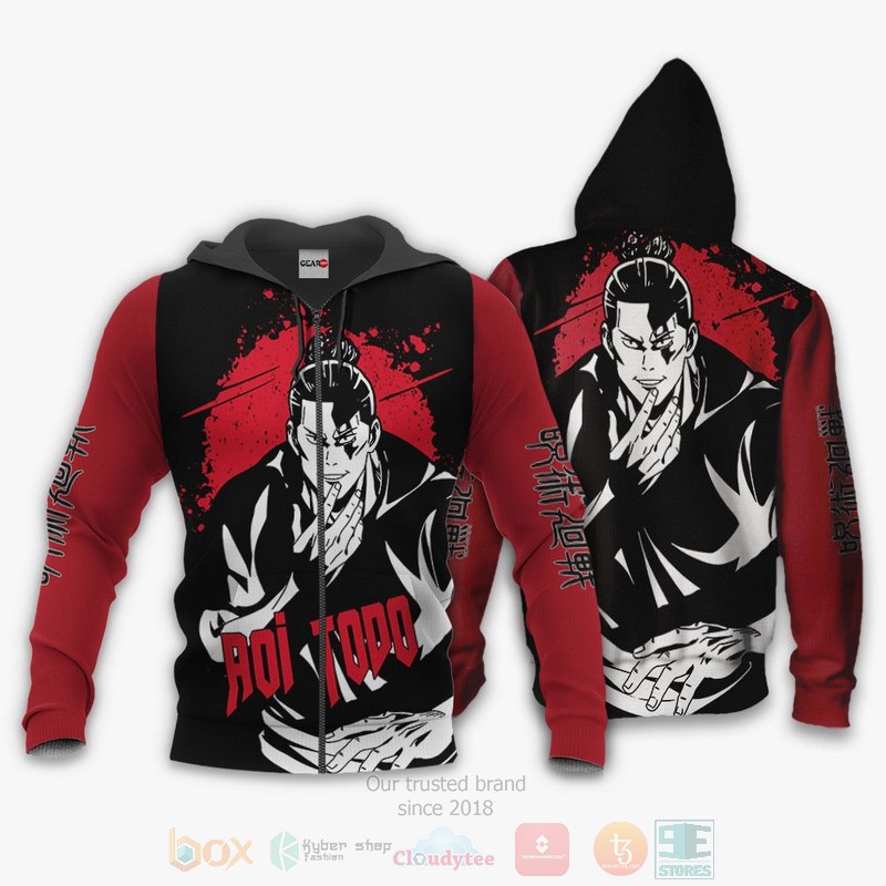 BEST Anime Aoi Todo Custom Jujutsu Kaisen All Over Print Hoodie-Bomber Jacket 13 Aoi Todo Custom Jujutsu Kaisen Anime 3D Hoodie Bomber Jacket