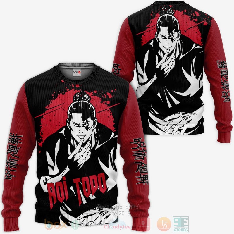 BEST Anime Aoi Todo Custom Jujutsu Kaisen All Over Print Hoodie-Bomber Jacket 2 Aoi Todo Custom Jujutsu Kaisen Anime 3D Hoodie Bomber Jacket 1