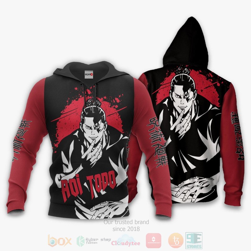 BEST Anime Aoi Todo Custom Jujutsu Kaisen All Over Print Hoodie-Bomber Jacket 3 Aoi Todo Custom Jujutsu Kaisen Anime 3D Hoodie Bomber Jacket 1 2