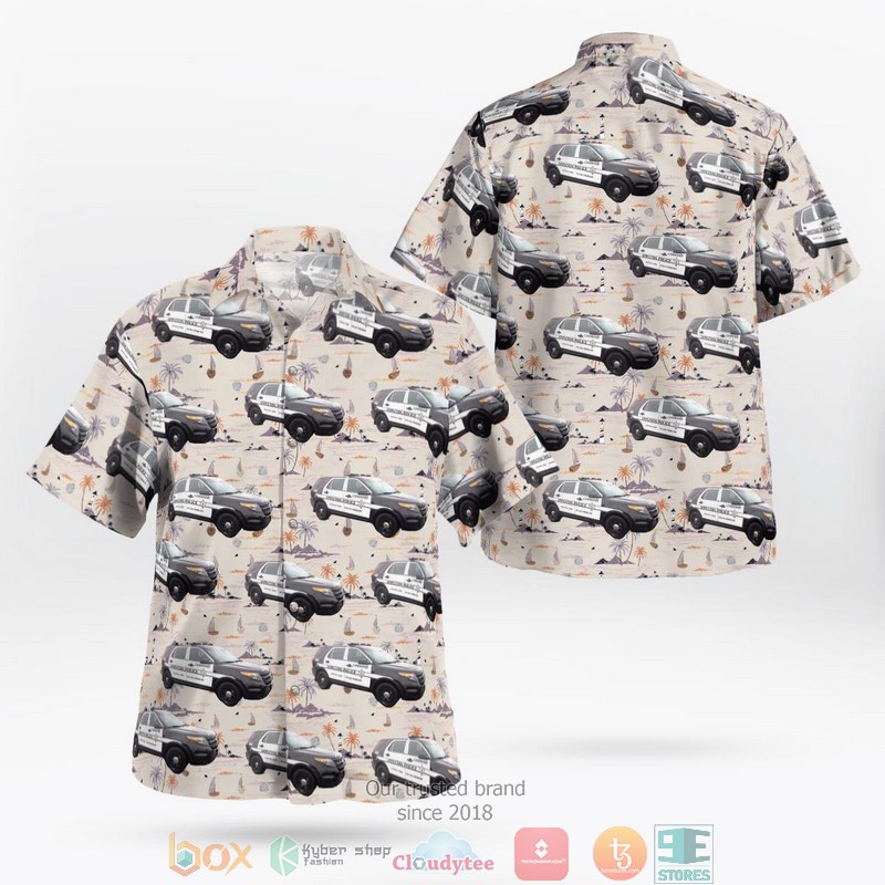 Appleton Police Department Ford Police Interceptor Utility Hawaiian shirt word2
