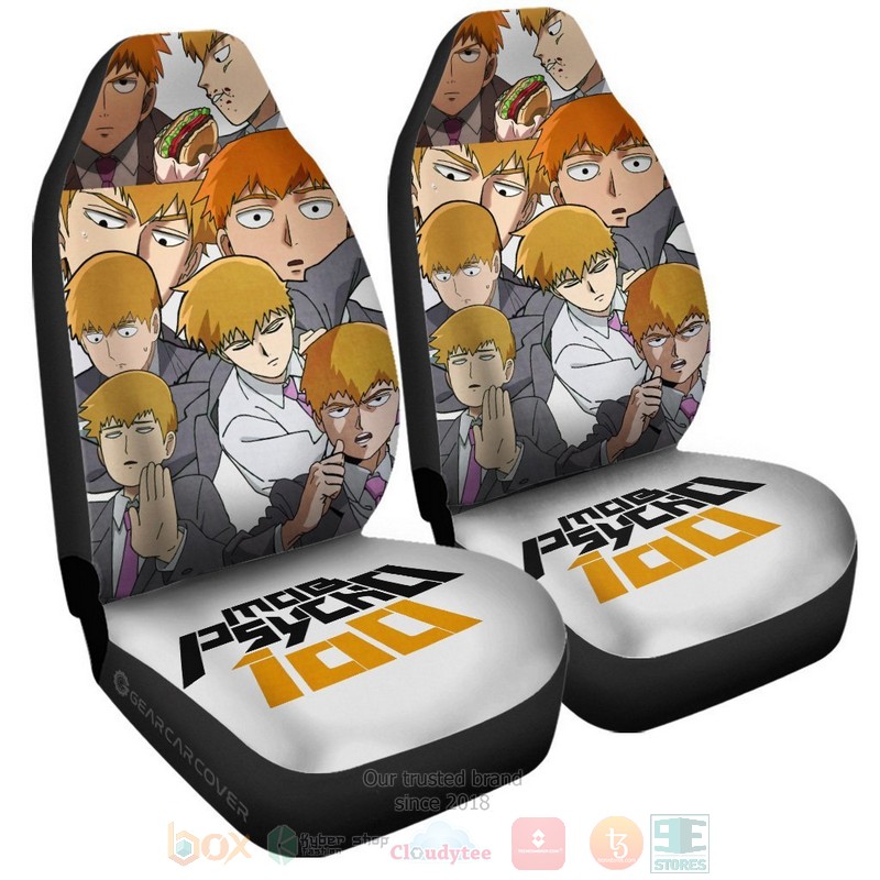 BEST-Anime Arataka Reigen Mob Psycho 100 Luxury Car Seat Covers 4 Arataka Reigen Mob Psycho 100 Anime Car Seat Cover 1 2 3