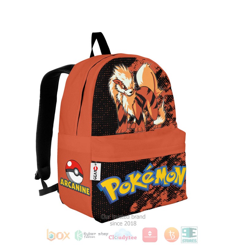 Arcanine Anime Pokemon Backpack 1
