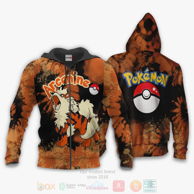 Arcanine Custom Pokemon Anime 3D Hoodie Bomber Jacket