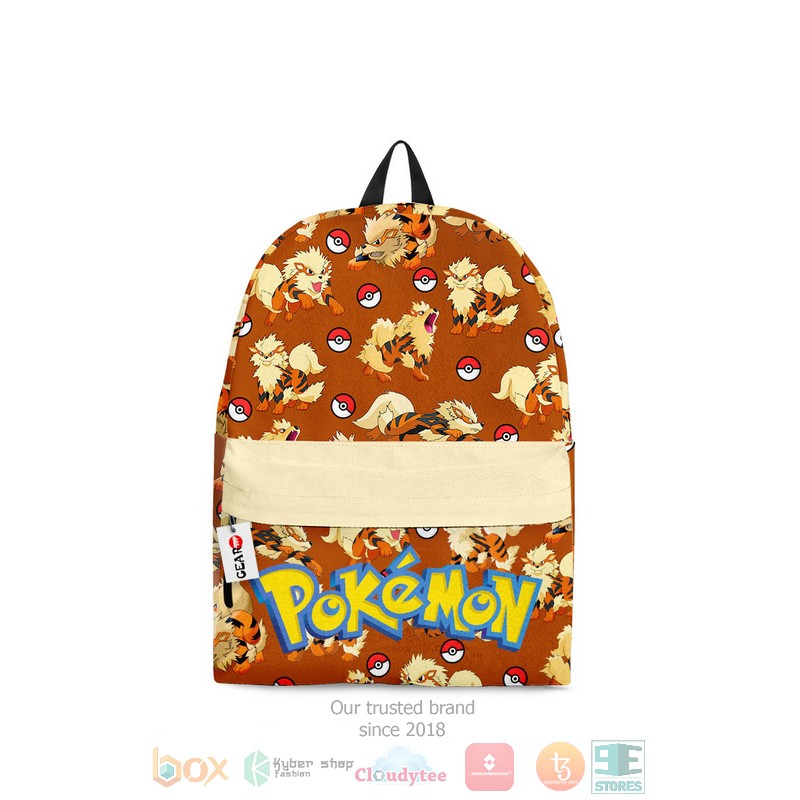 Arcanine Pokemon Anime Backpack
