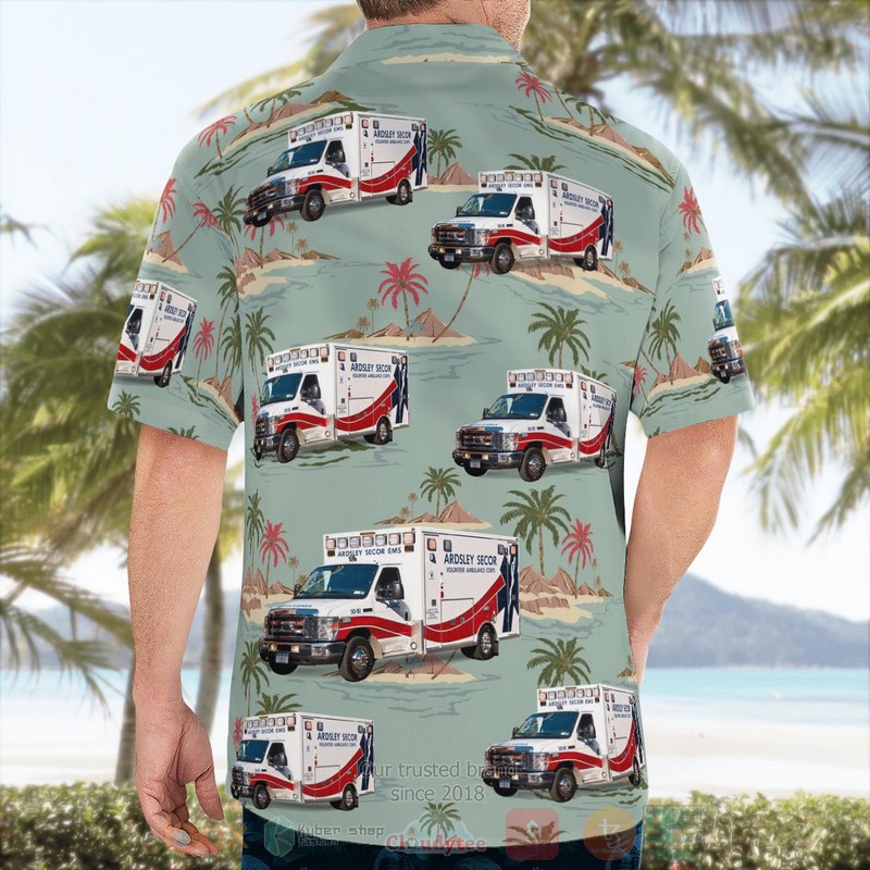 BEST Ardsley, Westchester County, New York, Ardsley-Secor Volunteer Ambulance Corps 3D Aloha Shirt word2