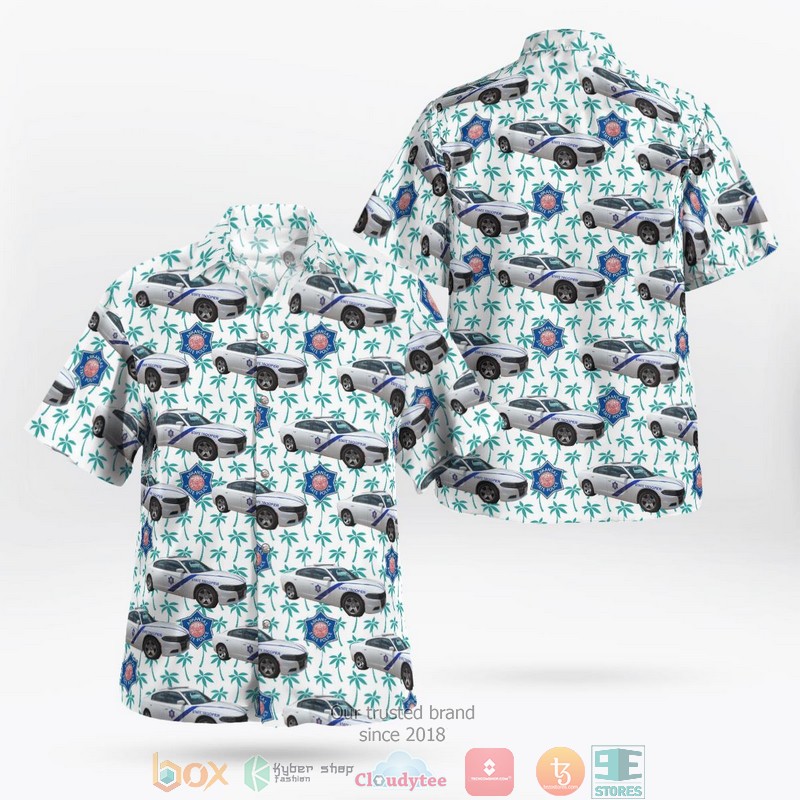 Arkansas State Police Dodge Charger Hawaiian shirt