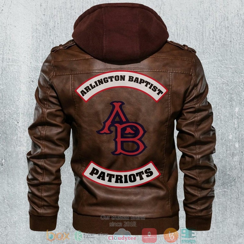 Arlington Baptist Patriots NCAA Football Leather Jacket