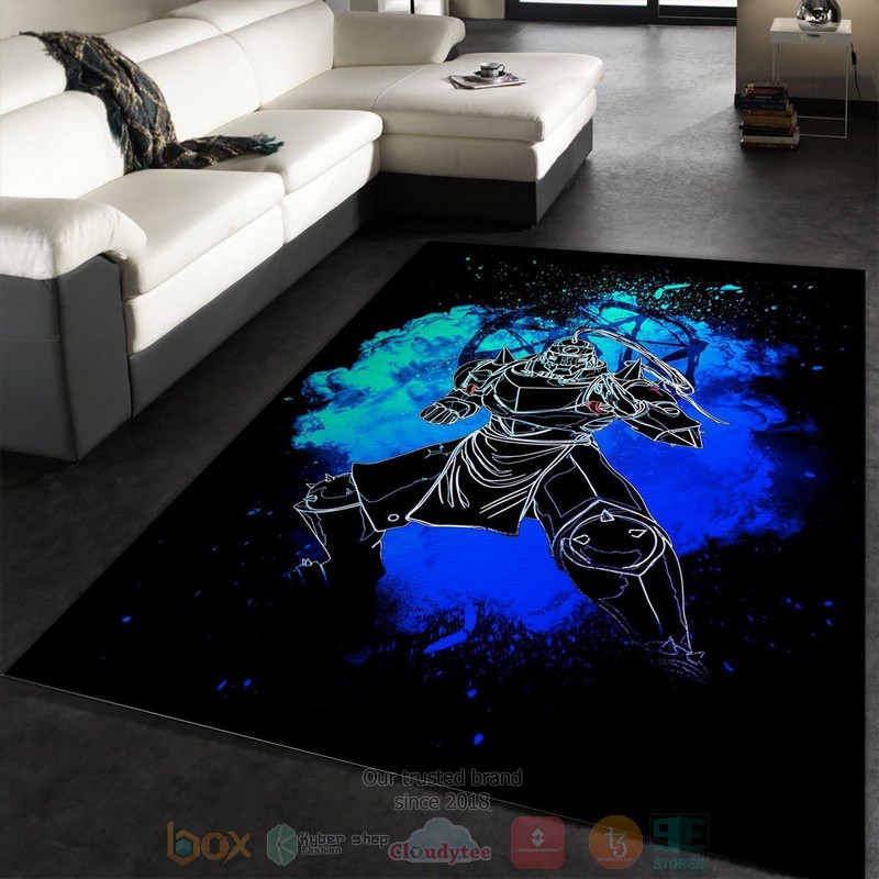 Armored Alchemist Soul Manga Hero Area Rugs