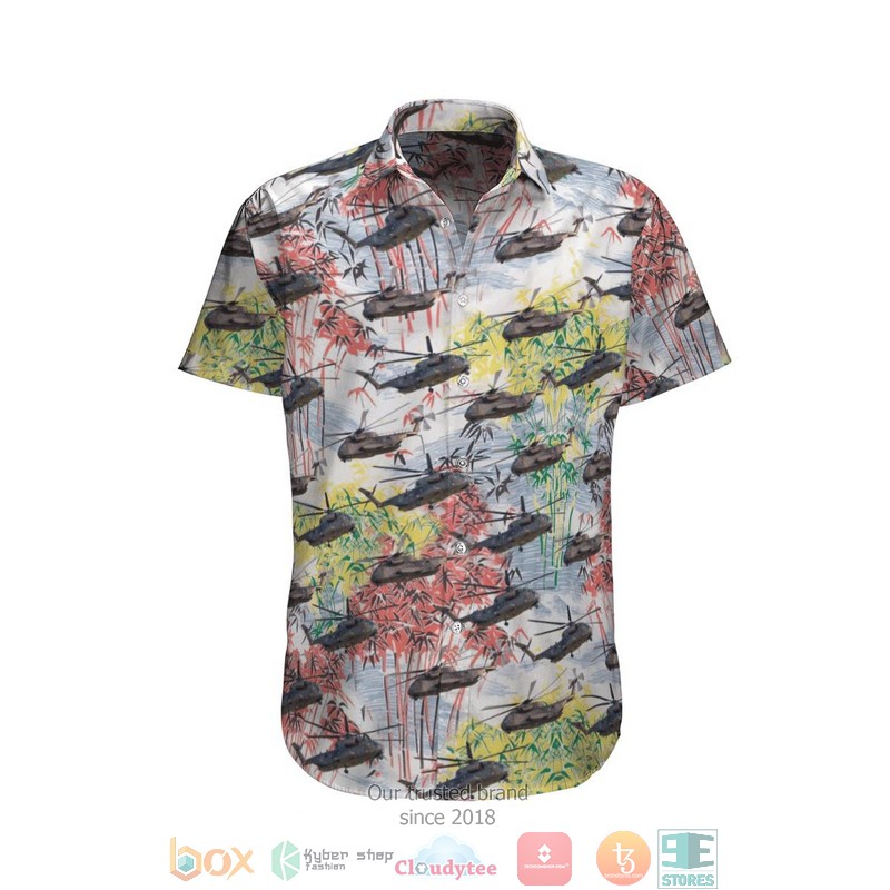 Army CH-53G Germany Hawaiian Shirt, Short 3 Army CH 53G Germany Hawaiian Shirt Short 1 2