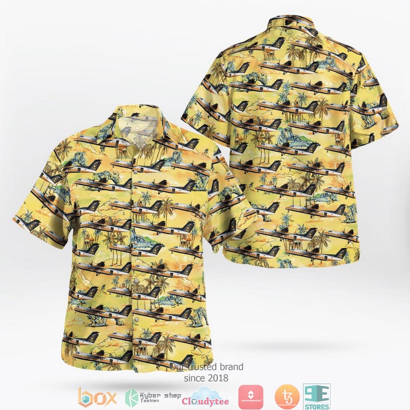 Army Golden Knights Bombardier C-147A Hawaiian Shirt word1