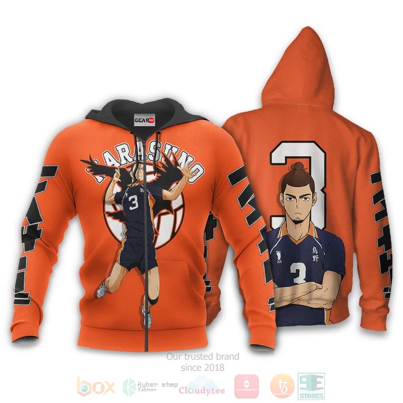Asahi Azumane Custom Haikyuu Anime 3D Hoodie Bomber Jacket