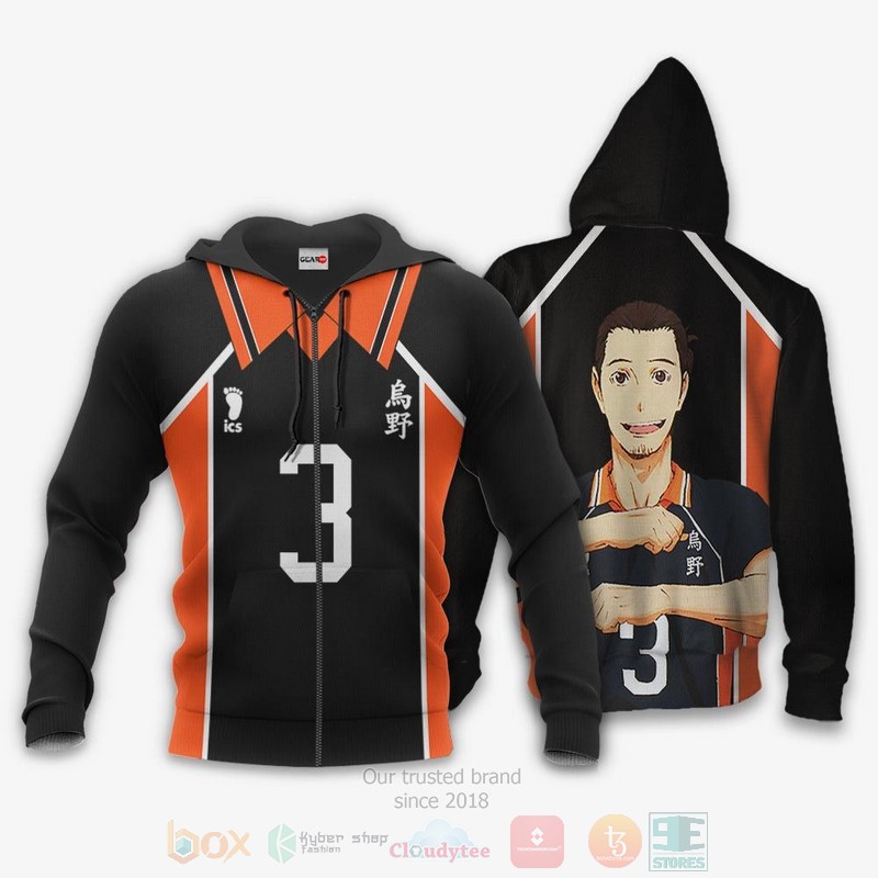 BEST Anime Asahi Azumane Karasuno Haikyuu Costume All Over Print 3D Hoodie, Shirts 14 Asahi Azumane Karasuno Haikyuu Anime Costume 3D Hoodie Shirt