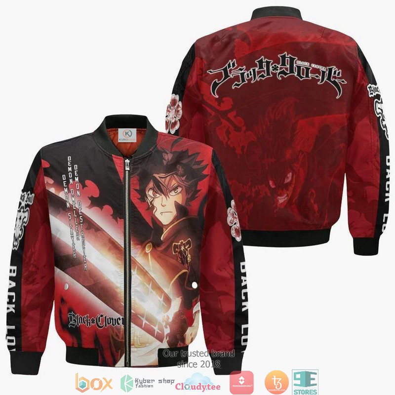 Asta Black Clover Demon Anime 3D Bomber jacket