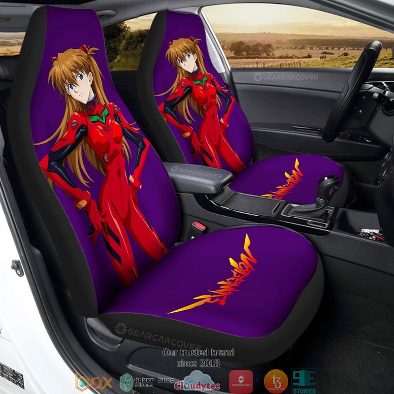 Asuka Langley Soryu Neon Genesis Evangelion Anime Car Seat Cover 1 Asuka Langley Soryu Neon Genesis Evangelion Anime Car Seat Cover