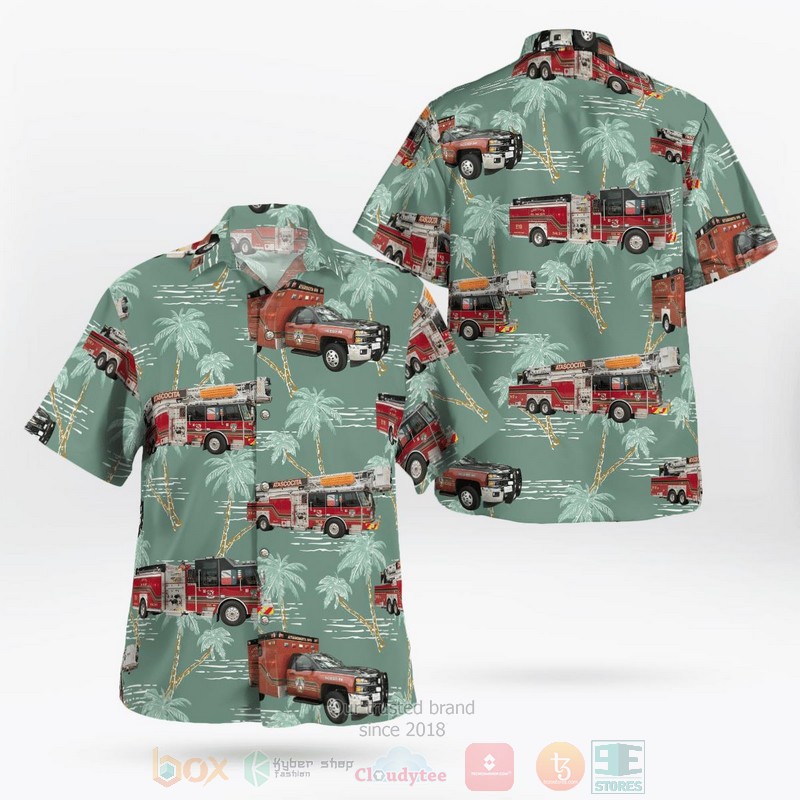 BEST Atascocita, Texas, Atascocita Fire Department 3D Aloha Shirt word3