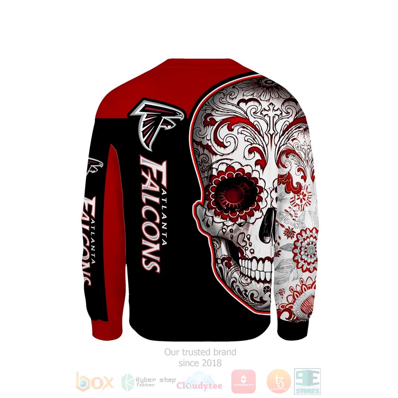 BEST Atlanta Falcons NFL Skull 3D T-Shirt, Hoodies 4 Atlanta Falcons NFL Skull 3D Hoodie Shirt 1 2 3